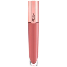 L'Oréal Paris Shiny Lip Gloss for Maximum Volume, Nourishing Effect, with Hyaluronic Acid and Collagen AS Fragments, Glow Paradise Brilliant Signature Plump-in-Gloss, No. 412 I Heighten