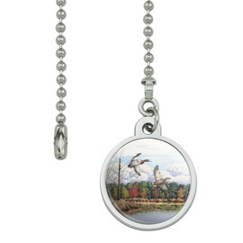 GRAPHICS & MORE Mallard Ducks Flying Hunting Ceiling Fan and Light Pull Chain