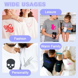 Aqua Blue Glitter HTV Sparkly Heat Transfer Vinyl – 12 Pcs 12x10Inch Iron-On Vinyl Sheets for T‑Shirts & DIY Craft Gifts, Easy to Cut & Weed, No‑Flake & Washable, Work with All Cutter Machines