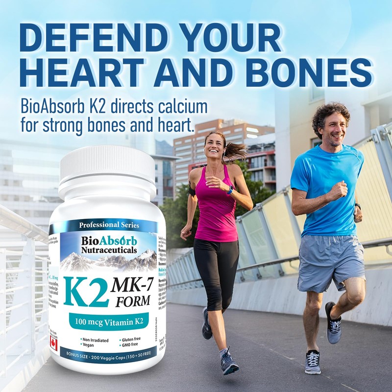 Vitamin K2 MK-7 100 mcg. 200-Day Supply of K2 Vitamin