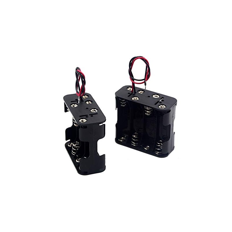 LampVPath (Pack of 2 8 AA Battery Holder, 12V Battery