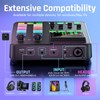 PUPGSIS Gaming Audio Mixer, Audio Interface with Pro-preamp, 48V Phantom