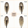 Ombre Blonde Wig with Bangs Long Wavy Wig Curly Wigs