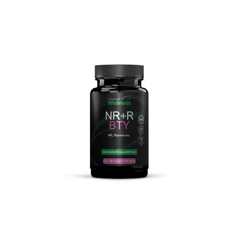 Bty 180 Cápsulas Nicotinamida Ribósido Resveratrol Suplemento Mujeres Hombres Enfoque