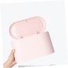 Operitacx 1pc Mini Desktop Trash Can Pink Simple Design Press