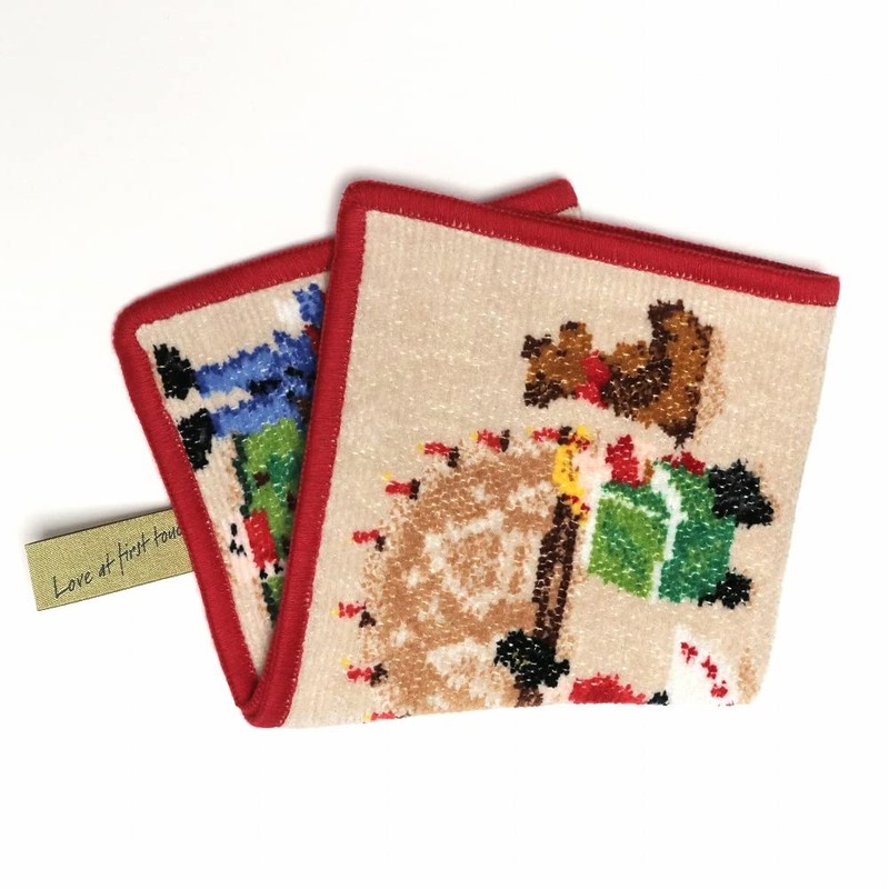 FEILER ERZGEBIRGE Rot Towel Handkerchief, 40.04004.24575.3, Hand Towel, Handkerchief, 9.8