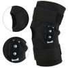 Hinged Knee Brace Support Adjustable Knee Joint Pads with Strap