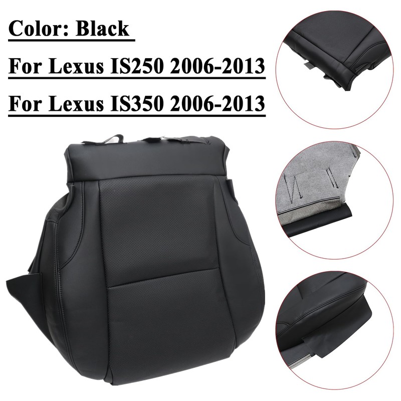 NLQR Front Driver Side Bottom Replacement Seat Cover Microfiber Leather