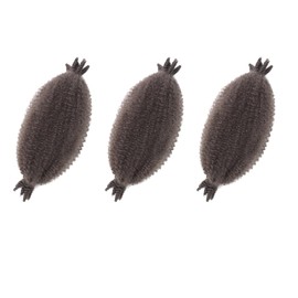 Marley Twist Braiding Hair Color 4 10 Inch Marley Hair 3 Packs Spring Twist Hair Cuban Twist Hair for Faux Soft Locs Butterfly Locs Box Braids Passion Twist Hair Kinky Twist Braiding Hair (#4)