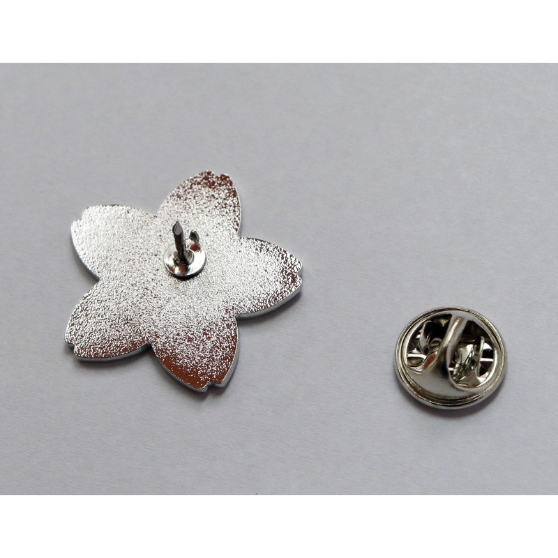 Sakura Petal Lapel Pin Badge Alloy, Large Size 1.0 inches