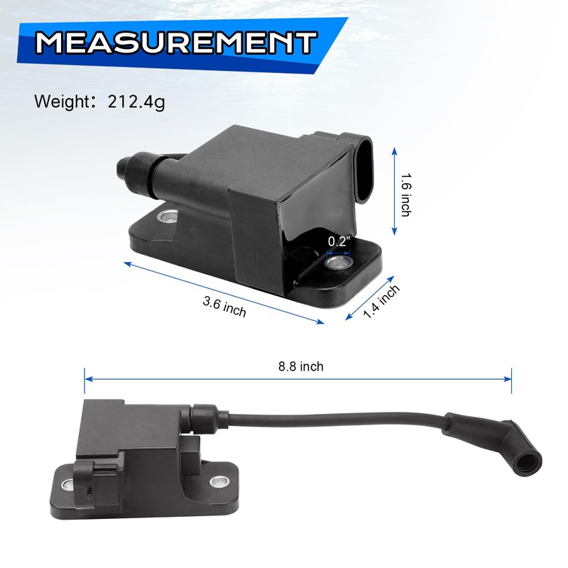 TEMSONE Outboard Ignition Coil CDM Module Compatible with 1996-2007 Mercury