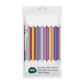 AIXXCUVQ 110pieces 110 Pieces 3D Printing Pens Refills for Kids Fun and Educational s Start Pen Accessories Plastic, 110PCS