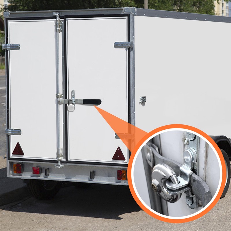 LONFFERY Cargo Trailer Cambar Cam Bar Lock, Trailer Door Latch