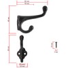 Fuxxer® Rustic Iron Hooks Coat Hooks Cast Iron Design Vintage