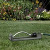18-Hole Brass Nozzle Oscillating Lawn Sprinkler for Large Yards