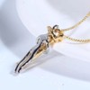 Chereda Affectionate Couple Hugging Pendant Necklace For Women Punk Style