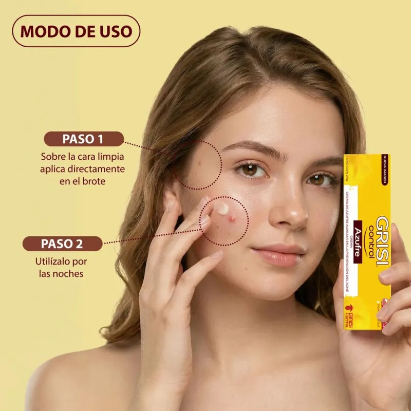 Crema De Azufre Lanolina-grisi Tubo Con 20g Grisi Acneica Día/noche