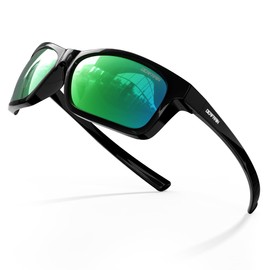 DEAFRAIN Kids Polarized Sports Sunglasses for Boys Girls Unbreakable Flexible Frame Youth Baseball Running Fishing Glasses for Age 5-14