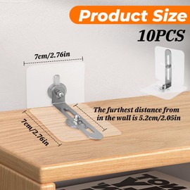 Colorich 10 Stück Klebehaken Extra Stark, Haken Selbstklebend Ohne Bohren, Kleiderhaken Wandhaken Selbstklebend Handtuchhaken, Klebehaken Badezimmer für Küche Badezimmer Wand & Decke Aufhänger