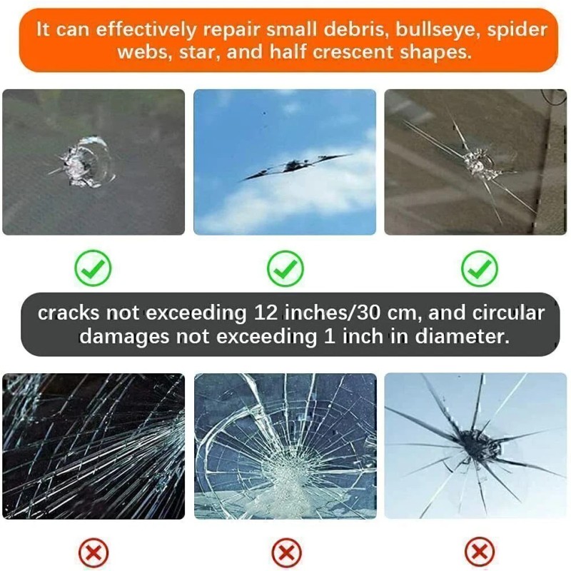 Automotive Glass Repair Kit Fluid Fix Car Windshield Resin Chip