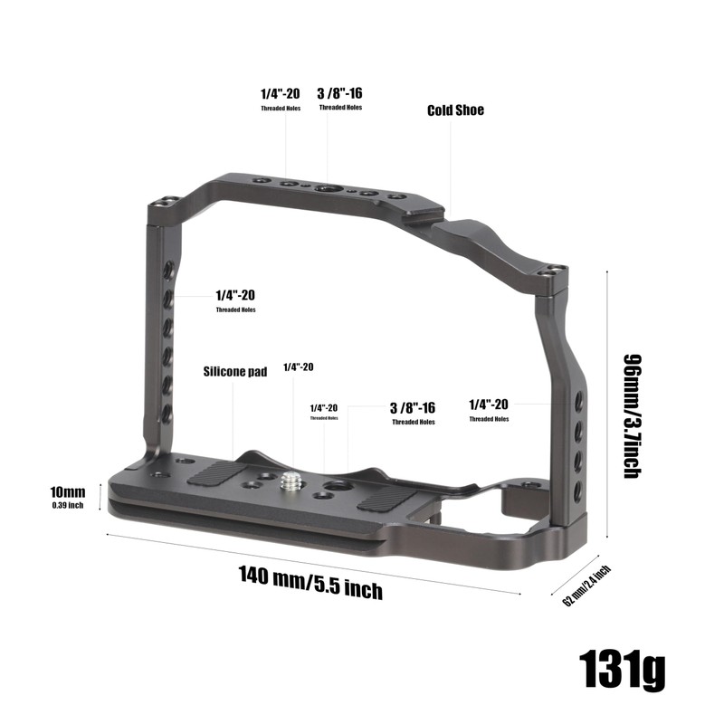 FOTGA Camera Cage and Top Handle Kit for Nikon Z30