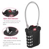 ZHEGE Suitcase Padlocks, TSA Approved Luggage Locks with Open Indicator,