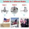 MASION 6 x 10 Motorcycle Red American Flag and Flagpole