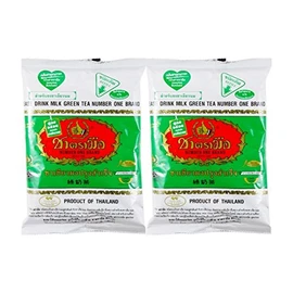 Drink Milk Green Tea (Refill) Number One Brand From Thailand (200g/pk) X 2 Packs