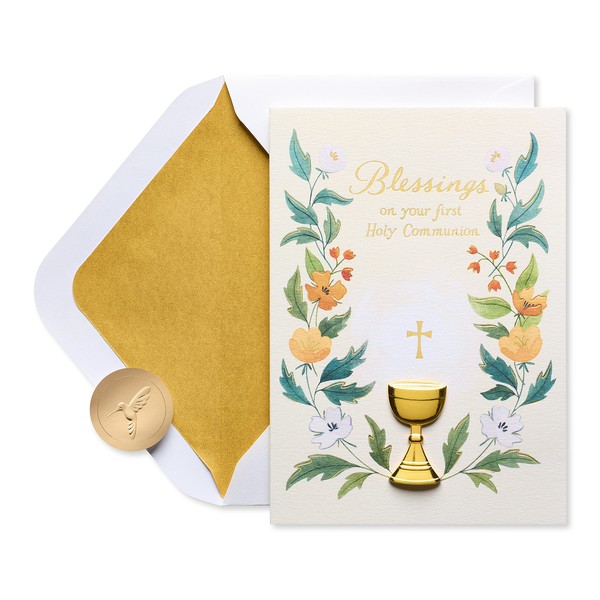 Papyrus Papyrus First Communion Card (Faith and Love)