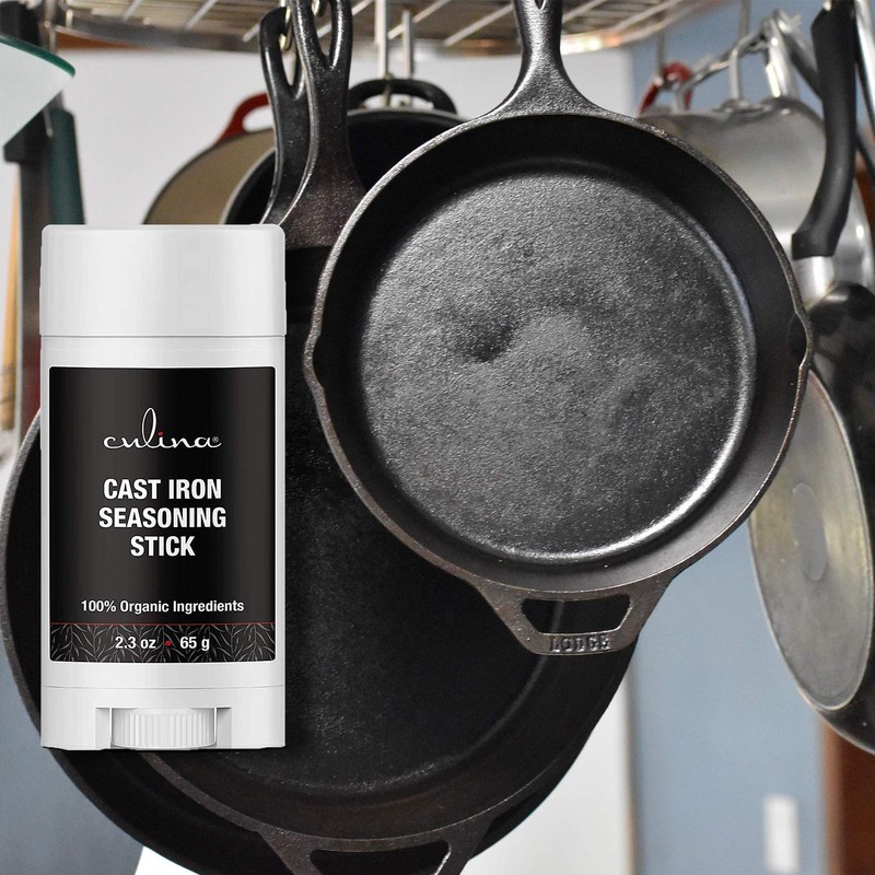 Culina Cast Iron Seasoning Stick | 100% Organic Ingredients |