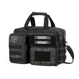 Tactical Baby Gear 4th Gen Deuce Tactical Diaper Bag for Dads w/Included Changing Mat, Stroller Straps (Multicam Black)