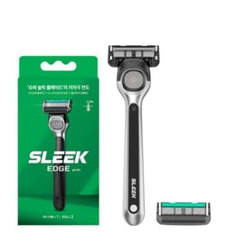 | Dorco | Sleek Edge Razor Handle Pack (1 shaving handle + 2 razor blades) Self-haircut Skin care device Cleansing device Hair clipper Male / | 도루코 | 슬릭 엣지 면도기 핸들팩 (면도핸들 1 + 면도날 2입) 셀프이발 피부관리기 클렌징기 이발기 남