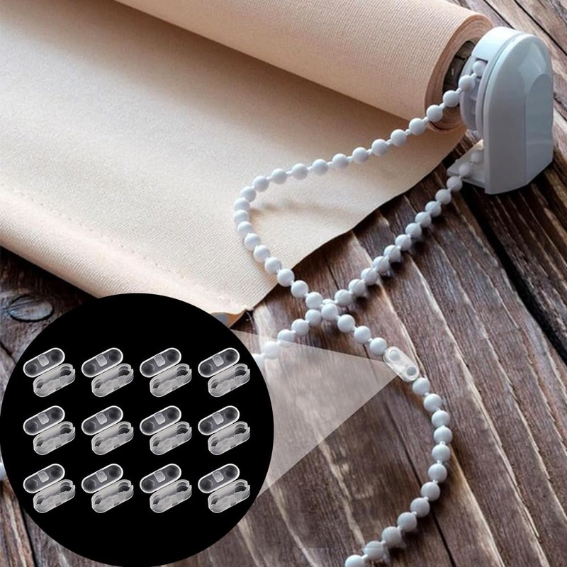 Roller Blind Cord Connector Clips, Replacement Pull Ball Chain Connector