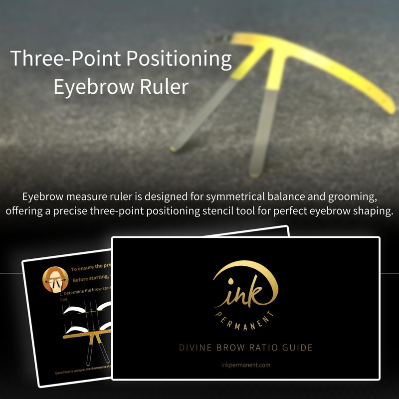 Eyebrow Mapping Kit for Microblading, Eyebrow Shaping Tool, 9 Piece