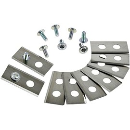 akku-net 9 x Replacement Blade / Cutting Blades for Worx Landroid M 500B WG755E Robotic Lawnmower