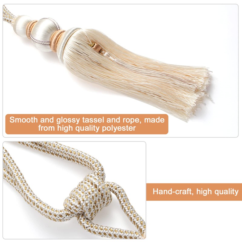 Paired Lantern Single Hanging Ball Tassels Curtains Buckle Sling Binding