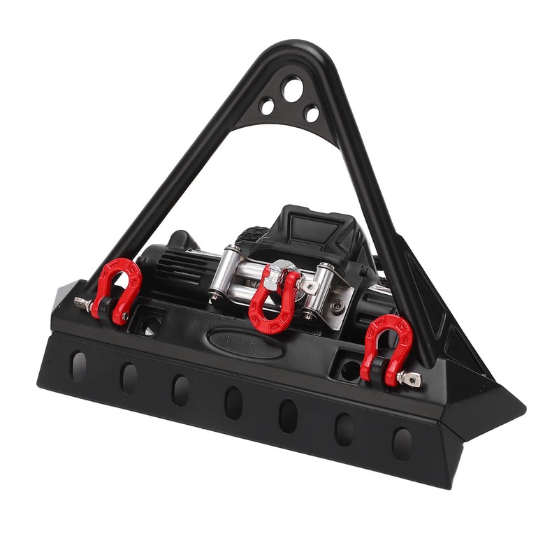 RC Front Bumper Winch Light Kit Iron Plastic High Hardness