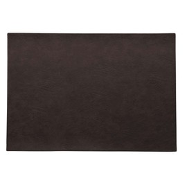 ASA Vegan Leather Place Mat, Polyurethane, Black Coffee, 46 x 33 cm