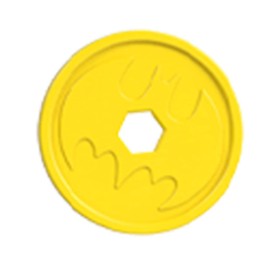 Imaginext Replacement Part for Fisher-Price Inspired by DC Super-Friends Bat-Tech Batbot Playset GWT23 - Replacement Yellow Disc