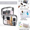 Clear Makeup Bags, Approved 3 Pcs Cosmetic Makeup Bags Set