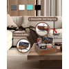 Hitseon Couch Cup Holder Tray, Handy Soft Silicone Acacia Wooden
