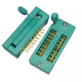 YEGAFE 2Pcs 16핀 2.54mm ZIF Zip IC 테스트 DIP 보드 소켓 범용 금 도금 피트 [16p 2pcs] YEGAFE 2Pcs 16-Pin 2.54mm ZIF Zip IC Test DIP Board Socket Universal Gold-Plated Pitch [16p 2pcs]