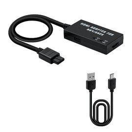 Mcbazel N64 To HDMI Converter, HDMI Cable for N64/SNES Console to HDTV Support 480/720p/ Stereo audio/ 16:9/4:3 Aspect Ratio