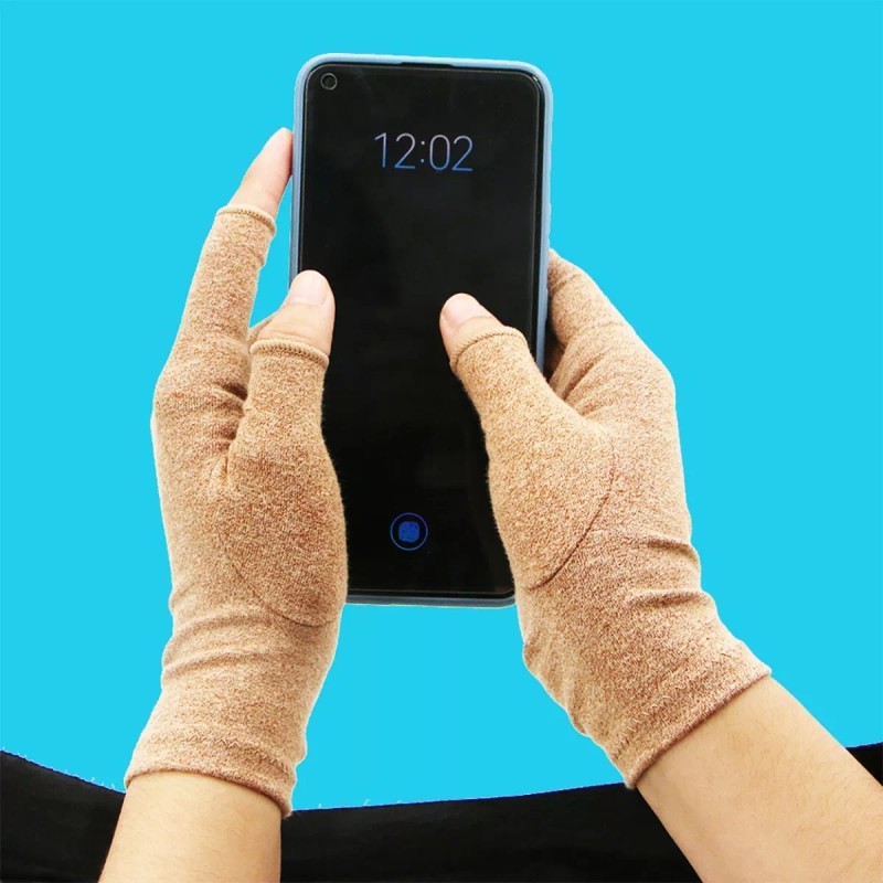 Art Lalic Guantes Termicos Compresion Artritis Circulacion Sin Dedos L