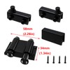 Antrader Stainless Steel Glass Door Pivot Hinge Double Head Magnetic