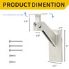 4FT Anodized Shiny Silver handrails Kit for Indoor Outdoor Stairs，Modern