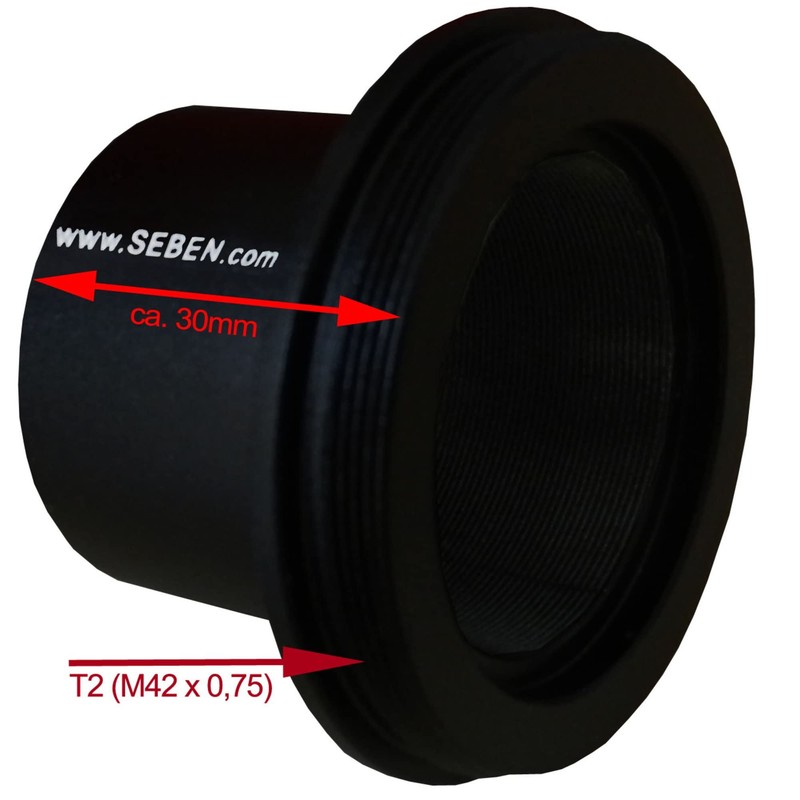 Seben T2 reflex camera telescope adapter 1.25“ 31.7mm DKA3
