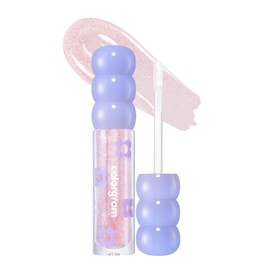 COLORGRAM Fruity Glass Tint #1004 Pink Gloss | Hydrating Lip Gloss for All-Day Wear | Long Lasting Moisturizing