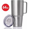 X-PAC 64oz Double Vacuum Wall Stainless Steel Tumbler Travel Mug