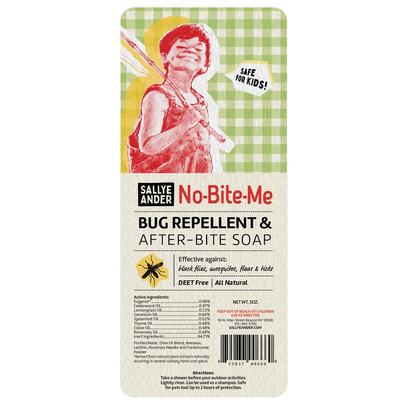 SallyeAnder No-Bite-Me Soap - Bug Repellent Soap - 1 Bar